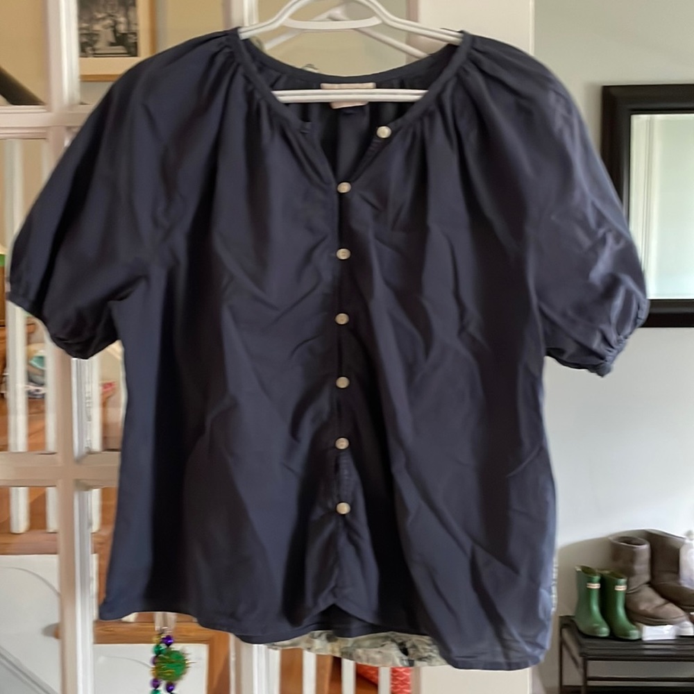 Navy Blouse Sz S